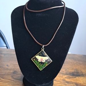 Moth necklace